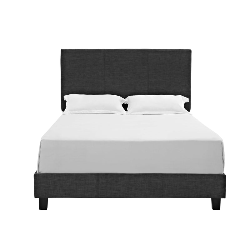  Elements International Jacky UJY090QBPCA Queen Platform Bed - Heirloom Charcoal IMAGE 1