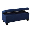  Elements International Ethan UEH080100CA Storage Bench Set - Heirloom Blue IMAGE 3