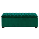  Elements International Chandler UCD294700 Shoe Storage Bench - Broadway Emerald IMAGE 1