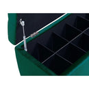  Elements International Chandler UCD294700 Shoe Storage Bench - Broadway Emerald IMAGE 3