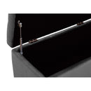  Elements International Chandler UCD288700 Shoe Storage Bench - Broadway Gun Metal IMAGE 2