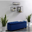  Elements International Chandler UCD286700 Shoe Storage Bench - Broadway Navy IMAGE 1