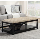  Elements International Beaumont UBM082BNKDG Ottoman - Heirloom Natural IMAGE 1