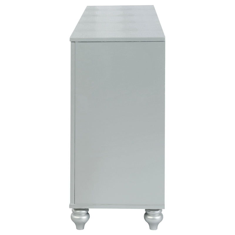 Coaster Furniture Gunnison 223213 6-Drawer Dresser - Silver Metallic IMAGE 8