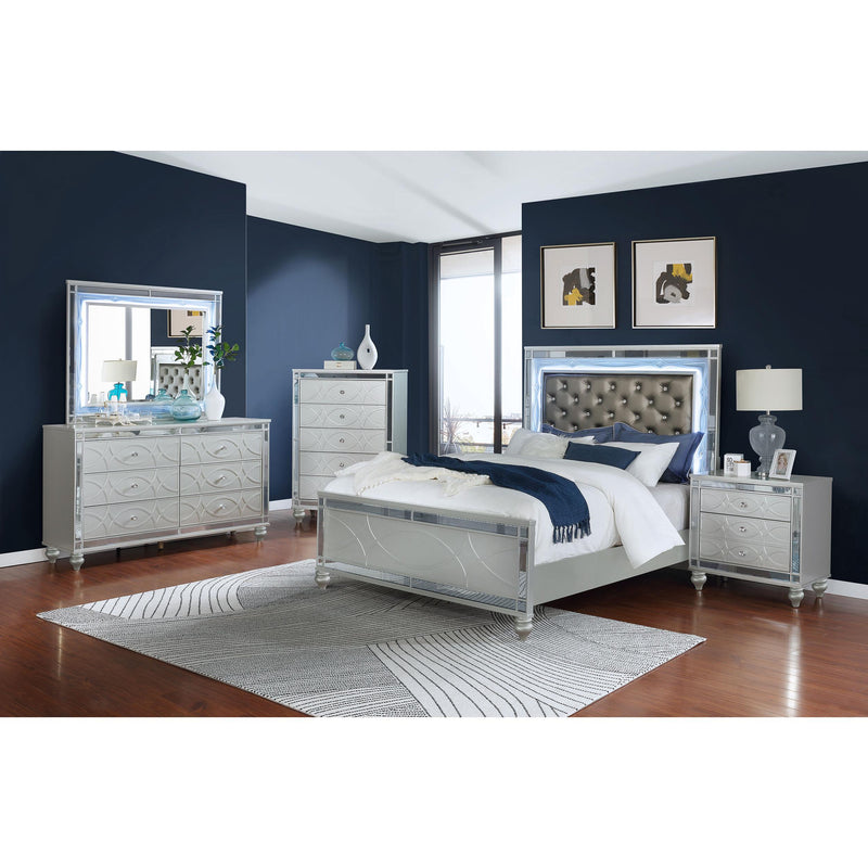 Coaster Furniture Gunnison 223215 5-Drawer Bedroom Chest - Silver Metallic IMAGE 10