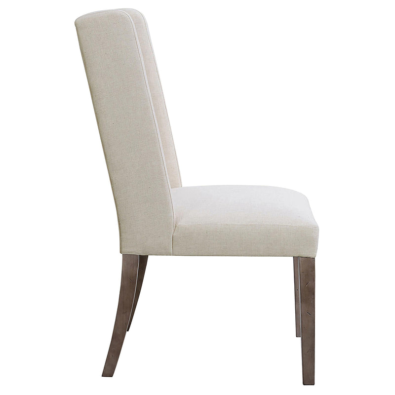 Coaster Furniture Bexley 105143 Fabric Upholstered Dining Side Chair - Beige (Set of 2) IMAGE 7