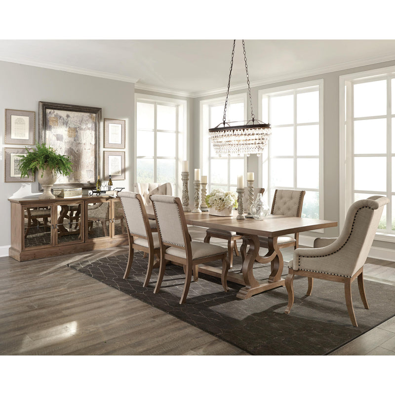 Coaster Furniture Brockway 110295 4-door Dining Sideboard Buffet Cabinet - Barley Brown IMAGE 3