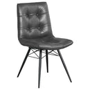  Coaster Furniture Aiken 110302 Upholstered Dining Side Chair - Charcoal IMAGE 1