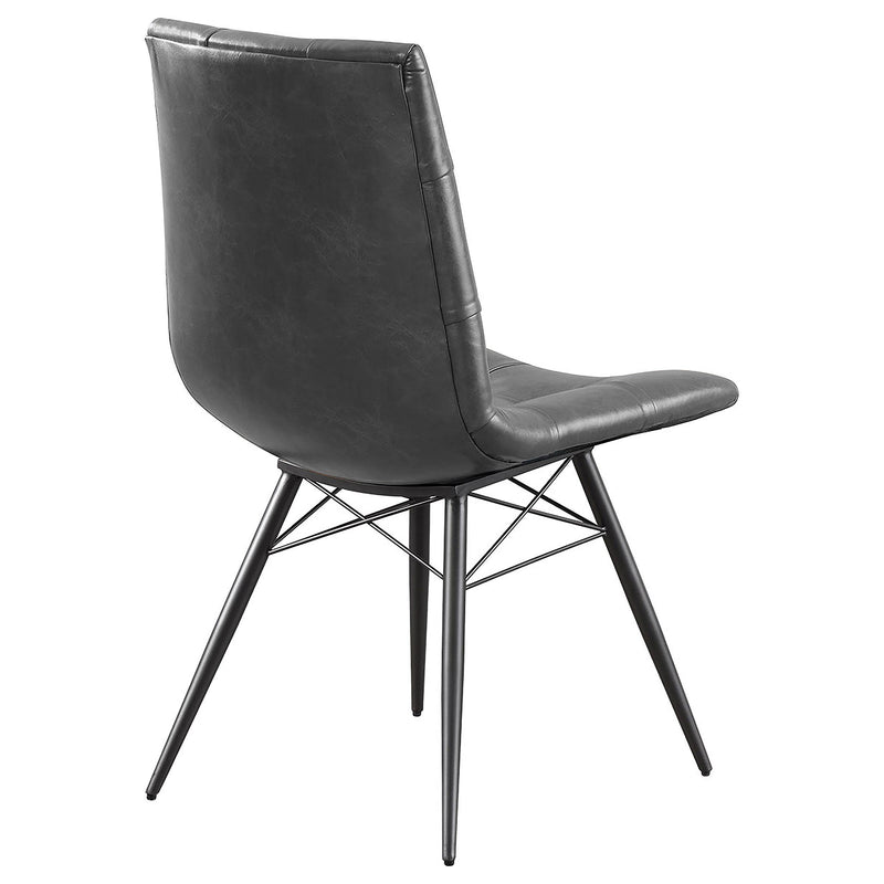 Coaster Furniture Aiken 110302 Upholstered Dining Side Chair - Charcoal (Set of 4) IMAGE 7