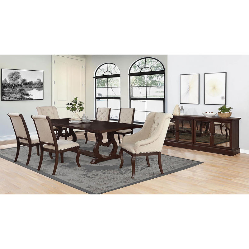 Coaster Furniture Brockway 110312 Upholstered Dining Chair - Barley Java IMAGE 8