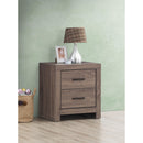  Coaster Furniture Brantford 207042 2-Drawer Nightstand - Barrel Oak IMAGE 10