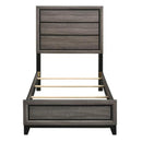  Coaster Furniture Watson 212421T Wood Twin Panel Bed - Grey Oak IMAGE 3