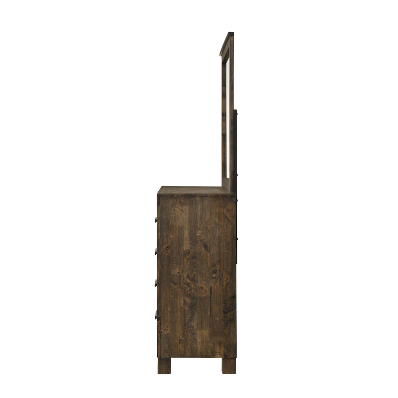 Coaster Furniture Woodmont 222634 Dresser Mirror - Rustic Golden Brown IMAGE 3