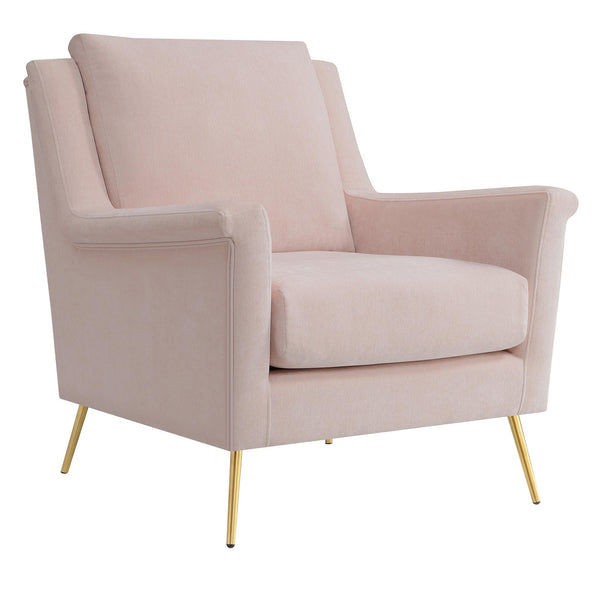  Elements International Cambridge Accent Chair - Blush IMAGE 1