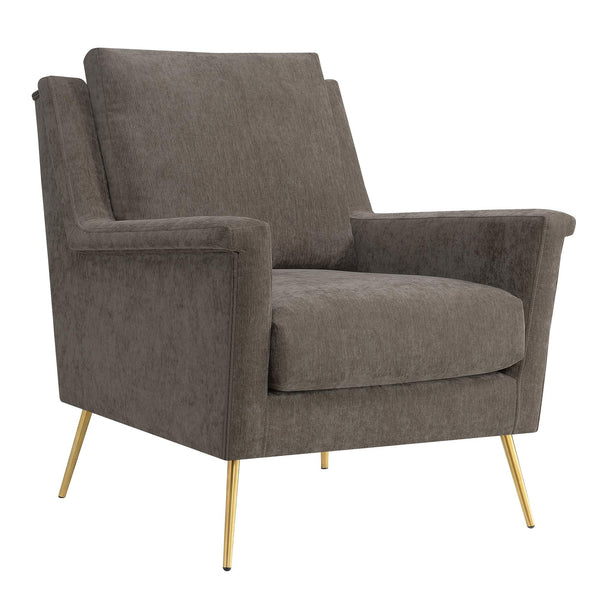  Elements International Cambridge Accent Chair - Cocoa IMAGE 1