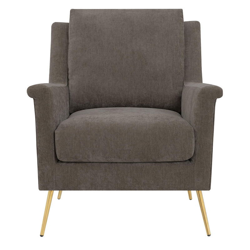  Elements International Cambridge Accent Chair - Cocoa IMAGE 2