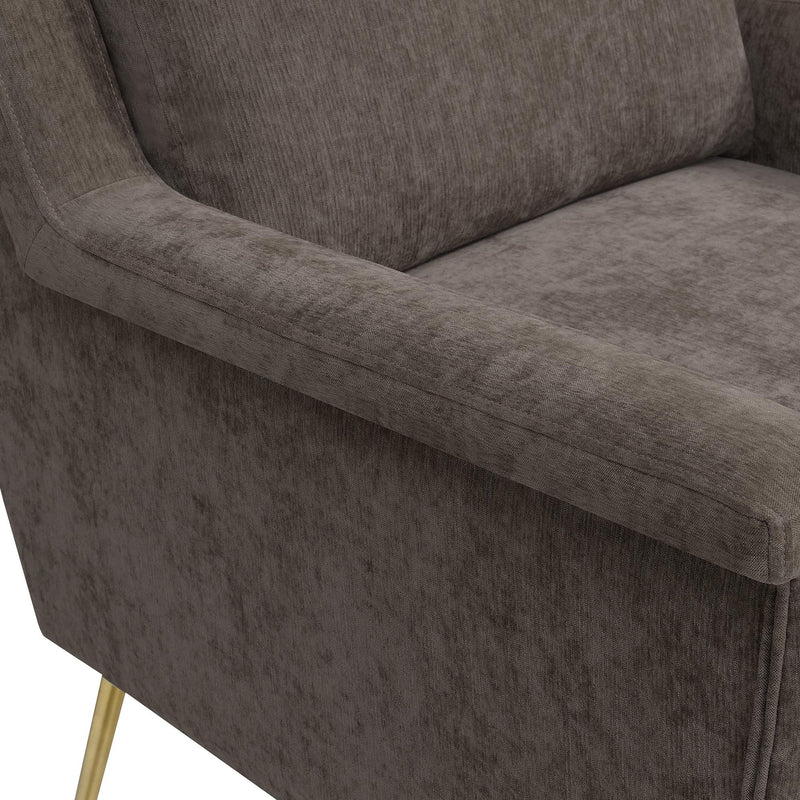  Elements International Cambridge Accent Chair - Cocoa IMAGE 7
