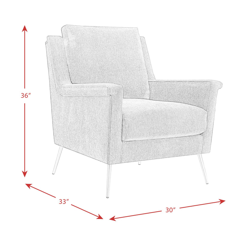  Elements International Cambridge Accent Chair - Slate IMAGE 12