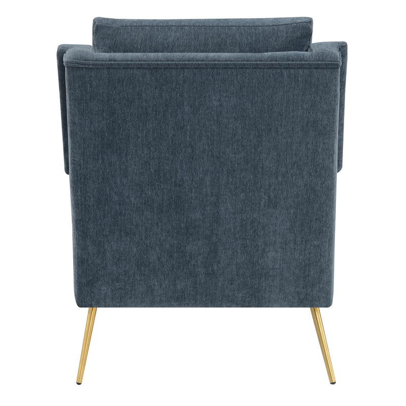  Elements International Cambridge Accent Chair - Slate IMAGE 4