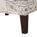  Elements International Kori Accent Chair - French Script IMAGE 7