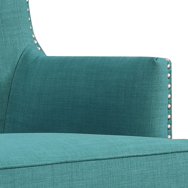  Elements International Kori Accent Chair - Heirloom Teal IMAGE 6