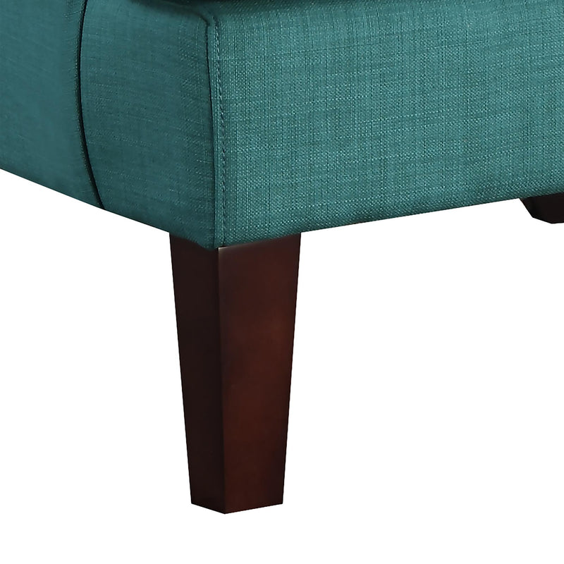  Elements International Kori Accent Chair - Heirloom Teal IMAGE 7