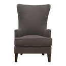  Elements International Kori Accent Chair - Heirloom Charcoal IMAGE 2