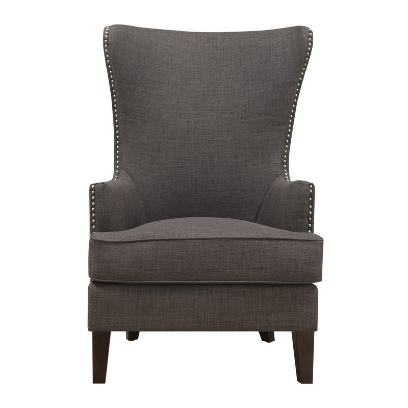  Elements International Kori Accent Chair - Heirloom Charcoal IMAGE 2