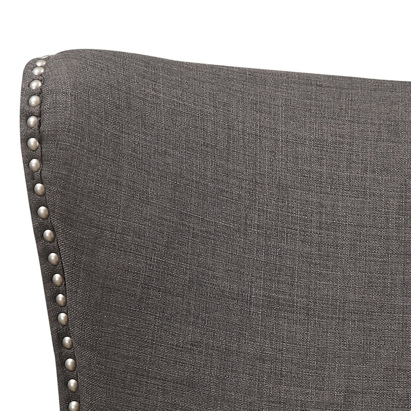 Elements International Kori Accent Chair - Heirloom Charcoal IMAGE 4