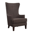  Elements International Kori Accent Chair - Chocolate IMAGE 1