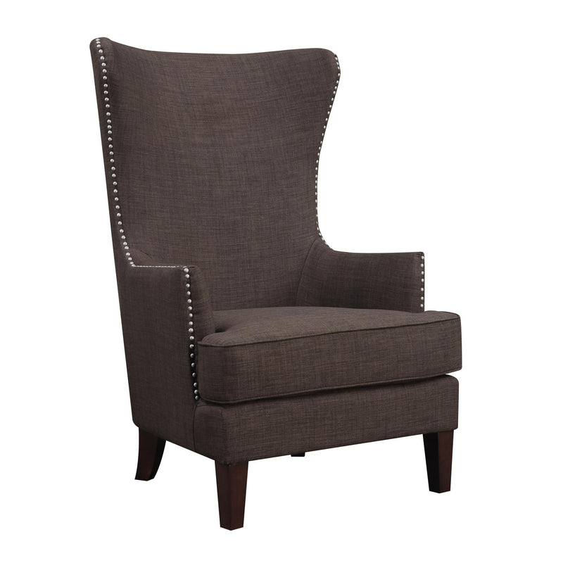  Elements International Kori Accent Chair - Chocolate IMAGE 1