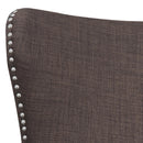  Elements International Kori Accent Chair - Chocolate IMAGE 4