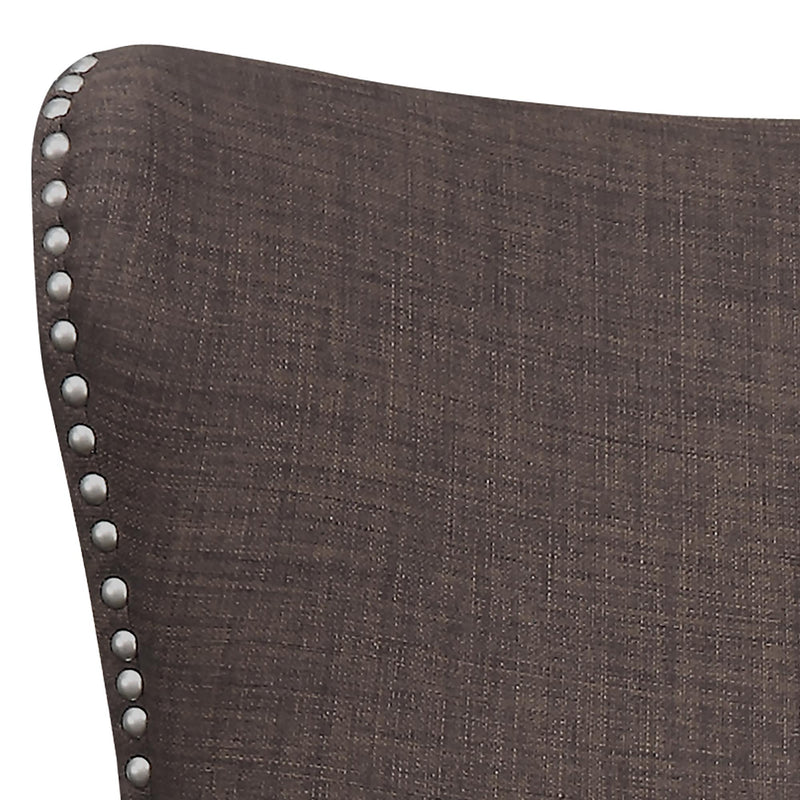  Elements International Kori Accent Chair - Chocolate IMAGE 4
