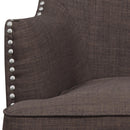  Elements International Kori Accent Chair - Chocolate IMAGE 5