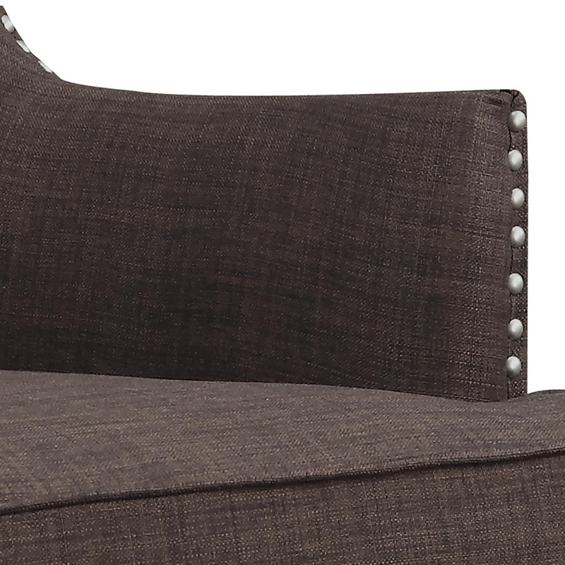  Elements International Kori Accent Chair - Chocolate IMAGE 6