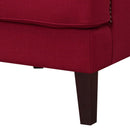  Elements International Kori Accent Chair - Berry IMAGE 7
