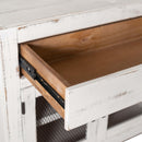  Elements International Industrial 2-Door Accent Chest - Distressed White IMAGE 4