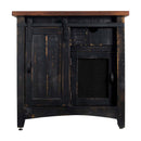  Elements International Thomas Accent Cabinet - Distressed Black IMAGE 2