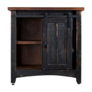  Elements International Thomas Accent Cabinet - Distressed Black IMAGE 3
