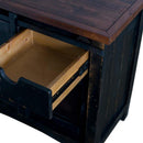  Elements International Thomas Accent Cabinet - Distressed Black IMAGE 5