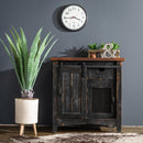  Elements International Thomas Accent Cabinet - Distressed Black IMAGE 8