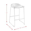  Elements International Cruz BCZ900BSE Bar Stool - Gray IMAGE 9