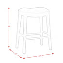  Elements International Fiesta LFS100BSTBL 30" Backless Bar Stool - Blue IMAGE 11