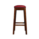 Elements International Fiesta LFS100BSTRD 30" Backless Bar Stool - Red IMAGE 3