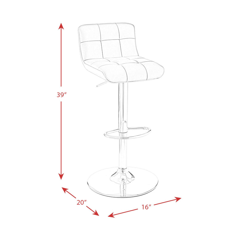 Elements International Melanie Adjustable Height Stool BML500BSE IMAGE 12