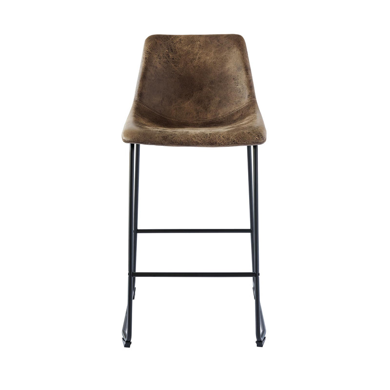  Elements International Wes BWS400BSE Bar Stool - Brown IMAGE 2