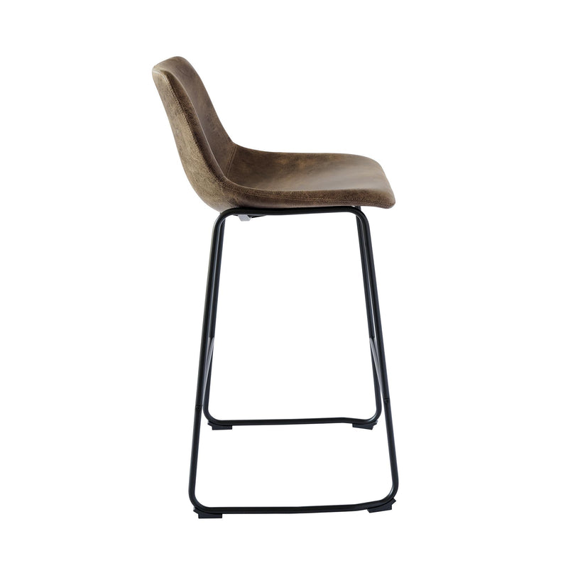  Elements International Wes BWS400BSE Bar Stool - Brown IMAGE 3