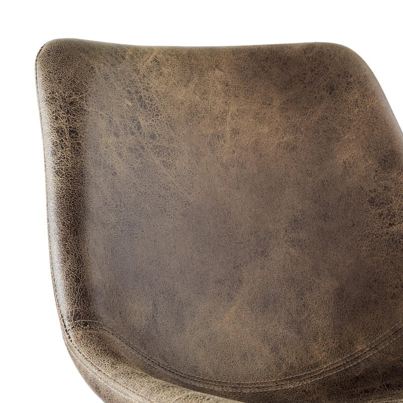  Elements International Wes BWS400BSE Bar Stool - Brown IMAGE 6