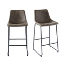  Elements International Wes BWS400BSE Bar Stool - Brown IMAGE 9