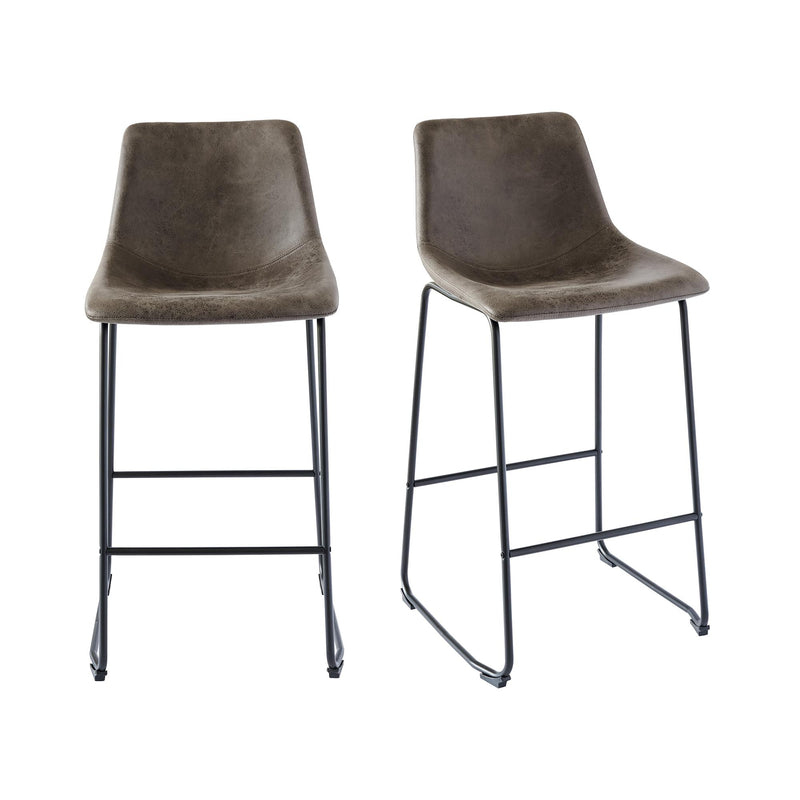  Elements International Wes BWS400BSE Bar Stool - Brown IMAGE 9